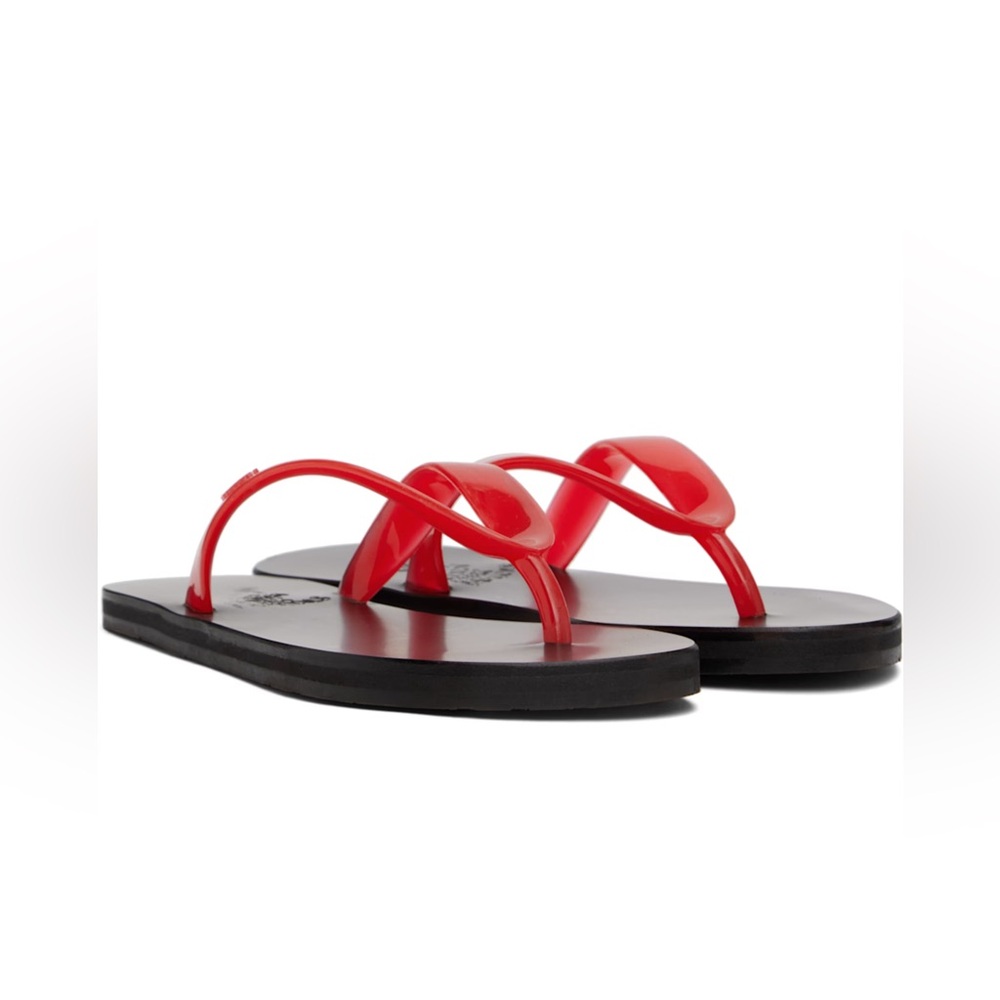 ANCIENT GREEK SANDALS Red Saionara Jelly Flip-Flops